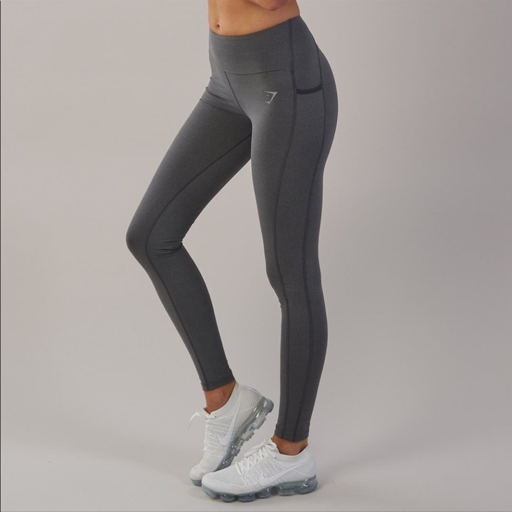 Gymshark Aspire Leggings in Charcoal Marl